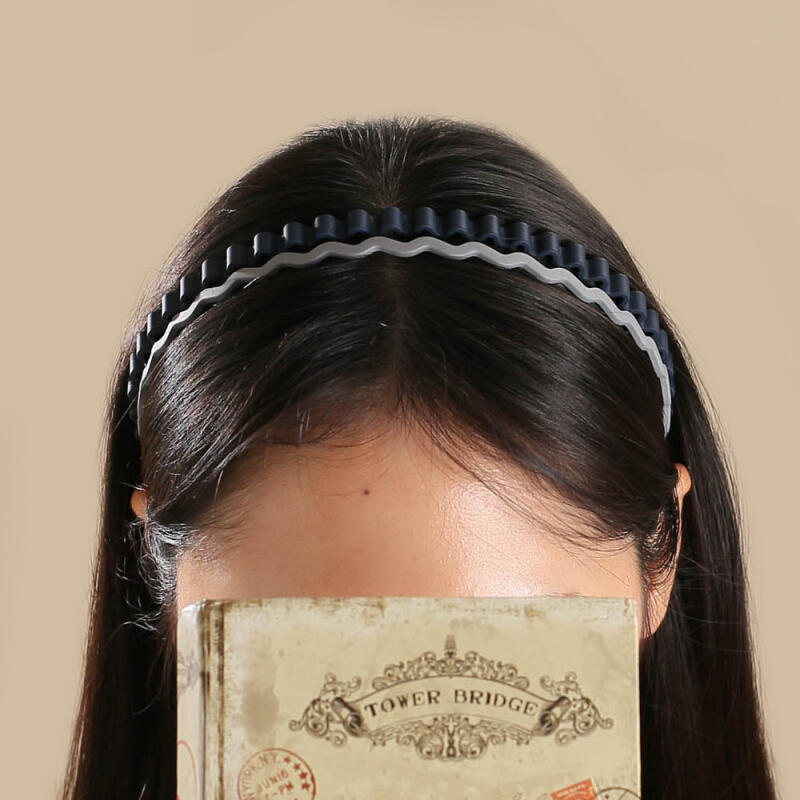Angel Shushu Matte Wave Hairband 2p (Navy Blue)