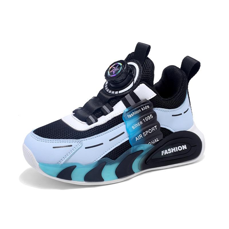 

Children s sports shoes boys and girls 2025 spring and autumn new mesh breathable medium and older children and girls non-slip fashion sports shoes 40 yards inner length 25.6cm