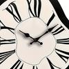Stille Nicht-Tickenende Uhr Moderne Unregelmäßige Holz-Wanduhr, Römische Ziffern Dekorativ für Wohnzimmer Schlafzimmer Büro Bauernhaus-Stil