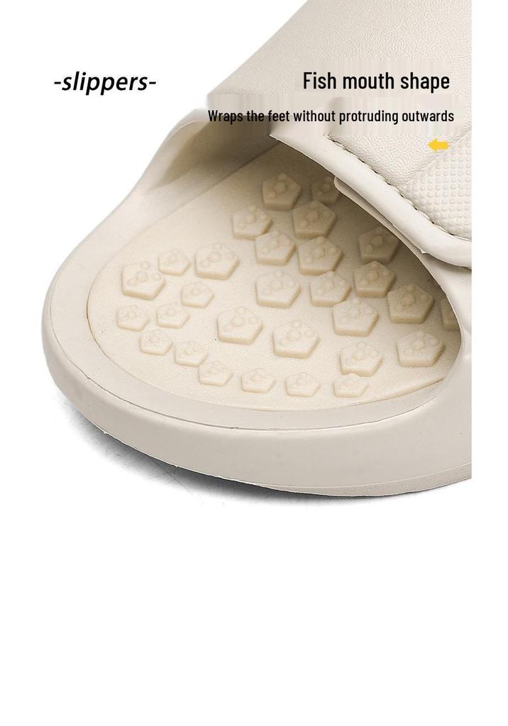 Summer Comfort Massage Slippers: Lightweight Shock-Absorbing Single Strap Sandals for Outdoor and Beach, Available In Large Sizes.