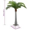 VidaXL Artificial Palm Tree 15 Leaves 200 Cm Green, Artificial Plant, Artificial Tree, Palm Tree, Fake Plant, Fake Tree 4103577