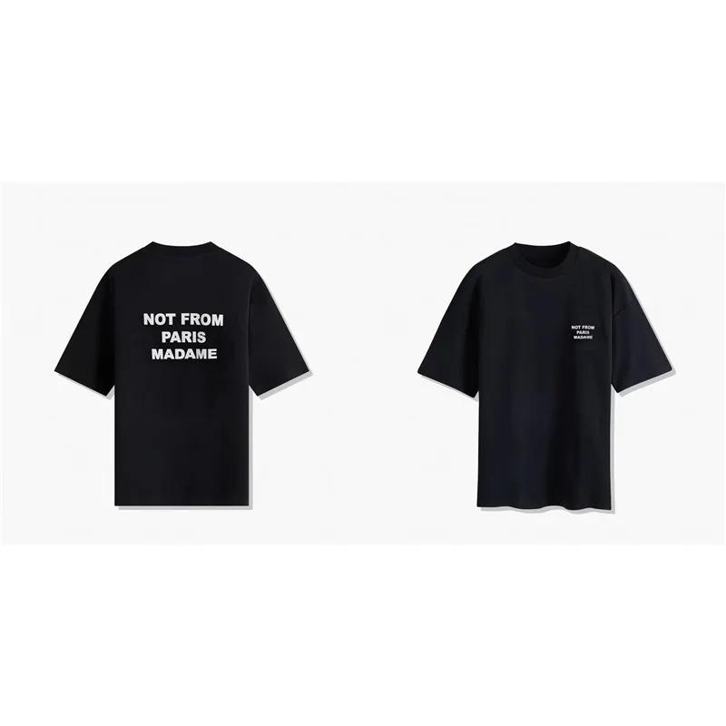 Camiseta Negra de Manga Corta, Estilo Casual, Cu S