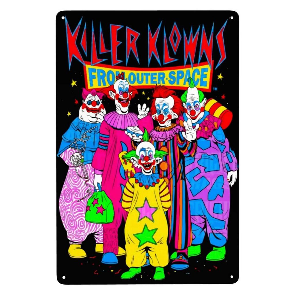 Halloween Metallschilder Killer Wanddekoration Plakette Vintage Kunst Poster Eisenmalerei für Man Cave Zuhause Café Garten Club Bar