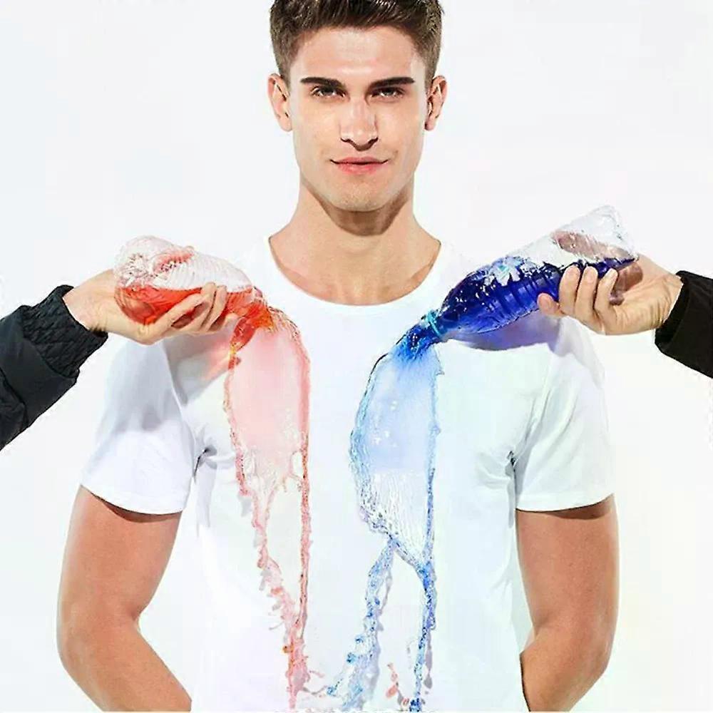 T-shirt da uomo impermeabile anti-sporco, idrorepellente, antimacchia, traspirante, antivegetativa, ad asciugatura rapida, manica corta, per escursionismo all'aperto