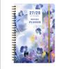 Flower Theme Cover 3-Year Plan Book Spiral Bound Multi-Year Agenda Notepad  School Supplies