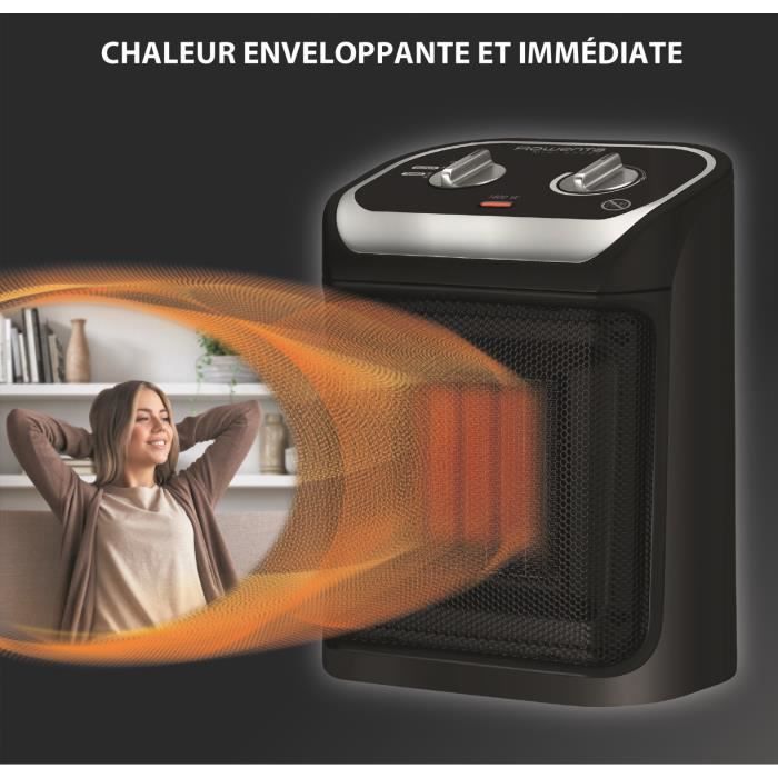 Rowenta Chauffage soufflant céramique 1800w noir - so9261f0
