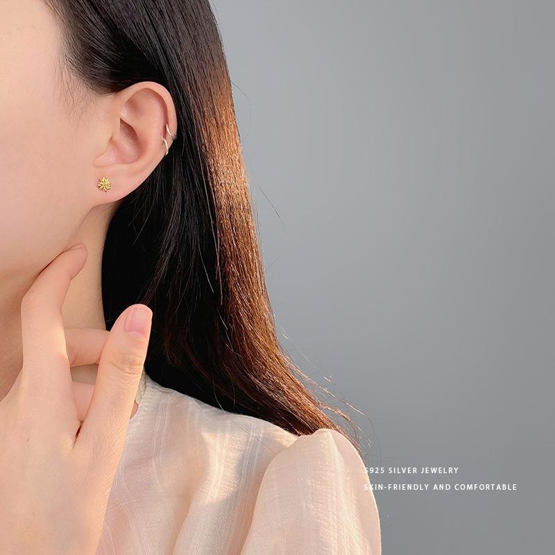 Niche Fireworks Earrings for Women Designed New Style Atmosphere Versatile Compact Style