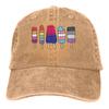 Adjustable Solid Color Baseball Cap Popsicles Washed Cotton LGBT transgender Sports Woman Hat