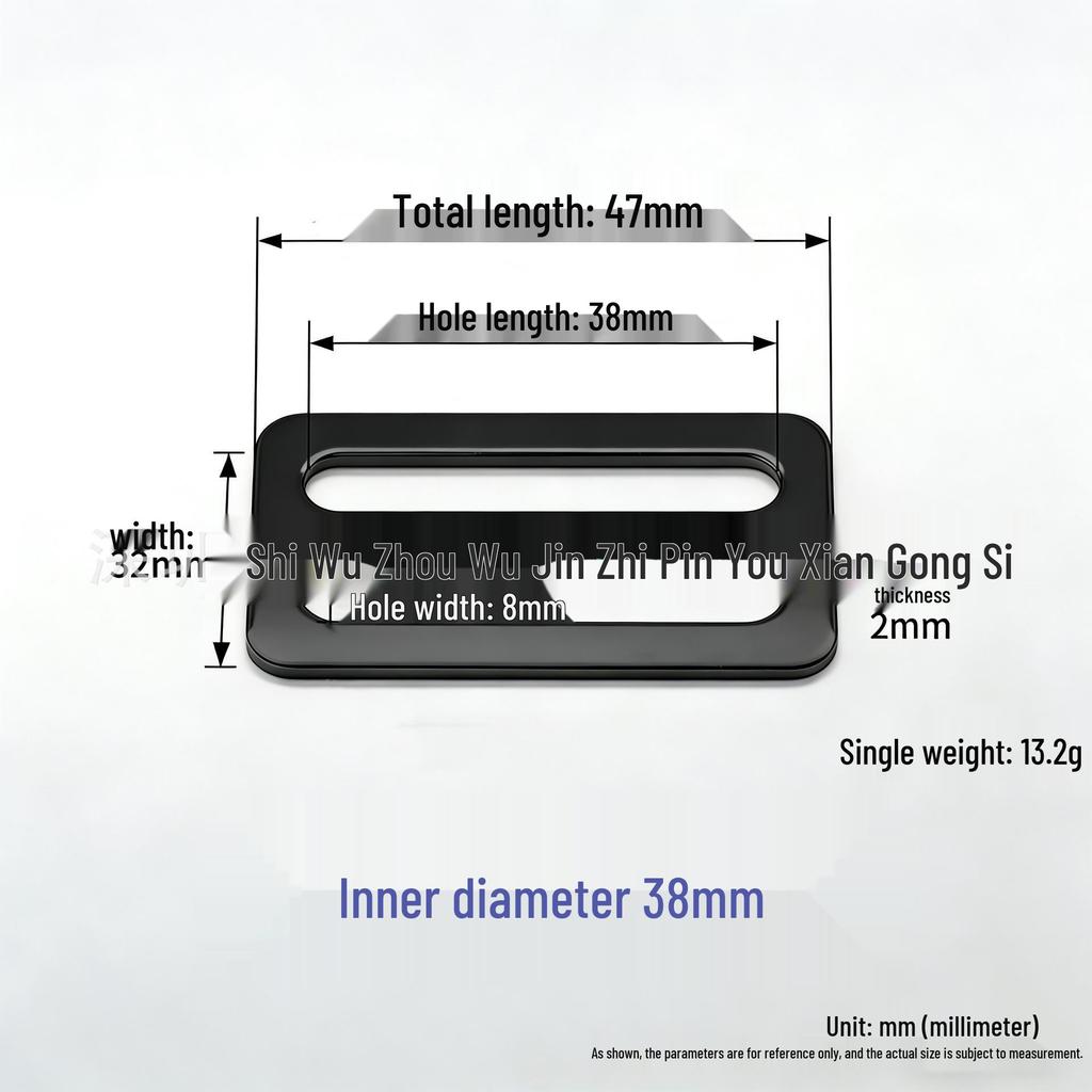 304 Stainless Steel Irregular D-Ring Buckle for Straps and Bags - Light Luxury Accessory