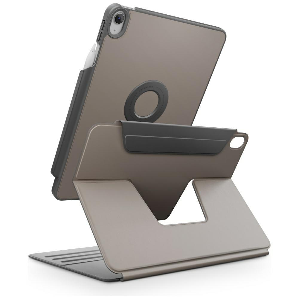 UNIQ Rovus Snapmount Magnetiskt 360° Roterbart Avtagbart fodral för iPad 11" A16 (2025) / iPad 10.9" 10:e generationen (2022) grå