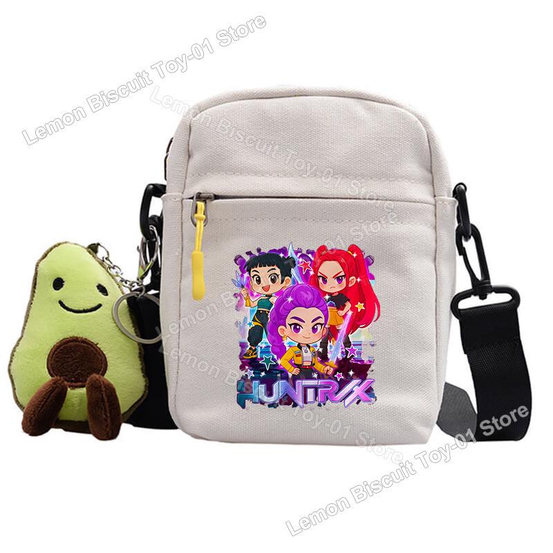 

Корейський дівочий гурт мисливців на демонів полотняна сумка - Милий, повсякденний квадратний дизайн для леді 18x14x5 cm