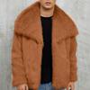 Cappotto in Eco-pelliccia Giacche Invernali da Uomo Antivento Peloso Lusso Collo a Revers Cappotti Giacca in Eco-pelliccia con Tasche Uomo Caldo Soffice Trench Giacche in Eco-pelliccia