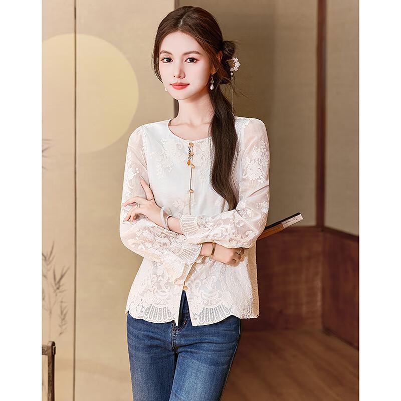 New Chinese Style Elegant Long-Sleeve Shirt
