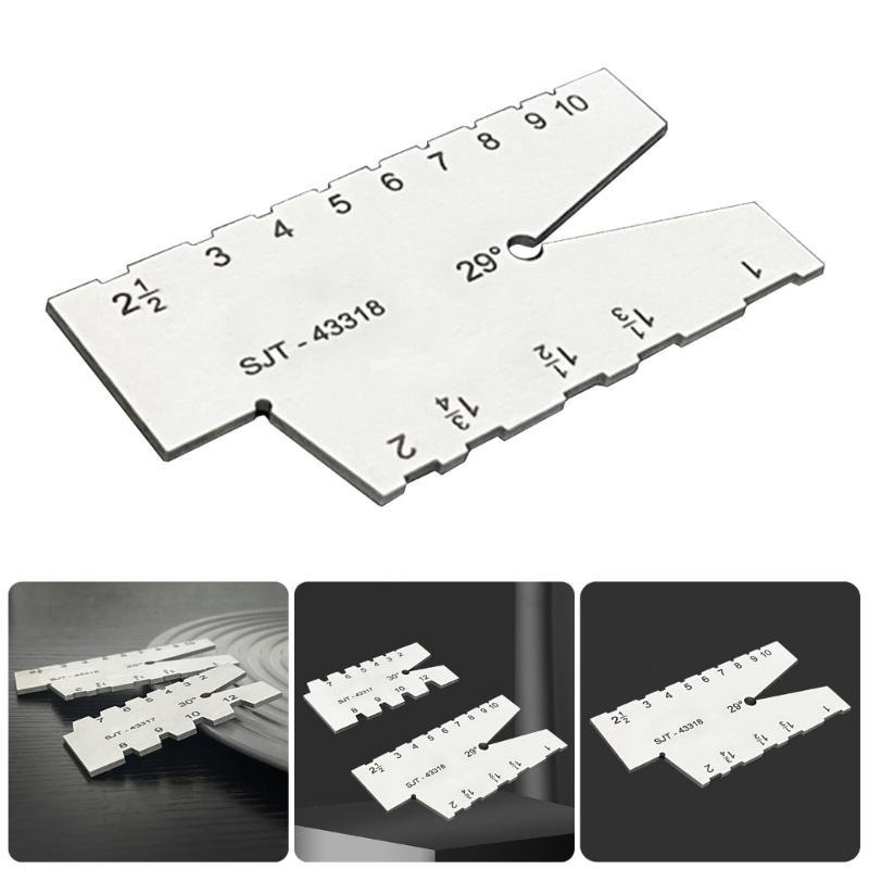 29/30 Degree Stainless Screw Angles Template Gage Thread Gauge Grinding Gage Inspection Tool Angles Measuring Gauge
