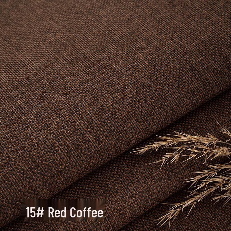 Coarse Plain Linen Fabric: Soft Upholstery, Car Seat, Chair Cushion, Tablecloth, Imitation Linen Cover