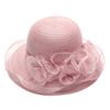 Foldable Wide Brim Sun Hat for Women Summer Organza Beach Hat Lightweight Breathable UV Protection Packable Travel Hat