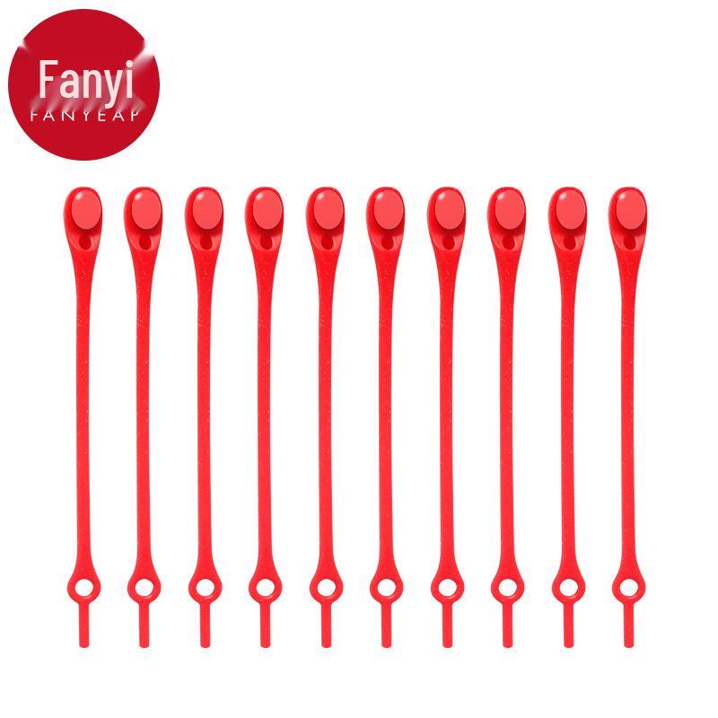 Silicone No-Tie Shoelaces with Free Shipping - 10Y A1P60 Lazy Buckle