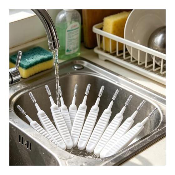 Shower Head Cleaning Brush Set | Set of 10 Anti-clogging Tools - Crevice Cleaning Brush Cleaning Detail Cleaning Care - Home Bathroom Shower Head