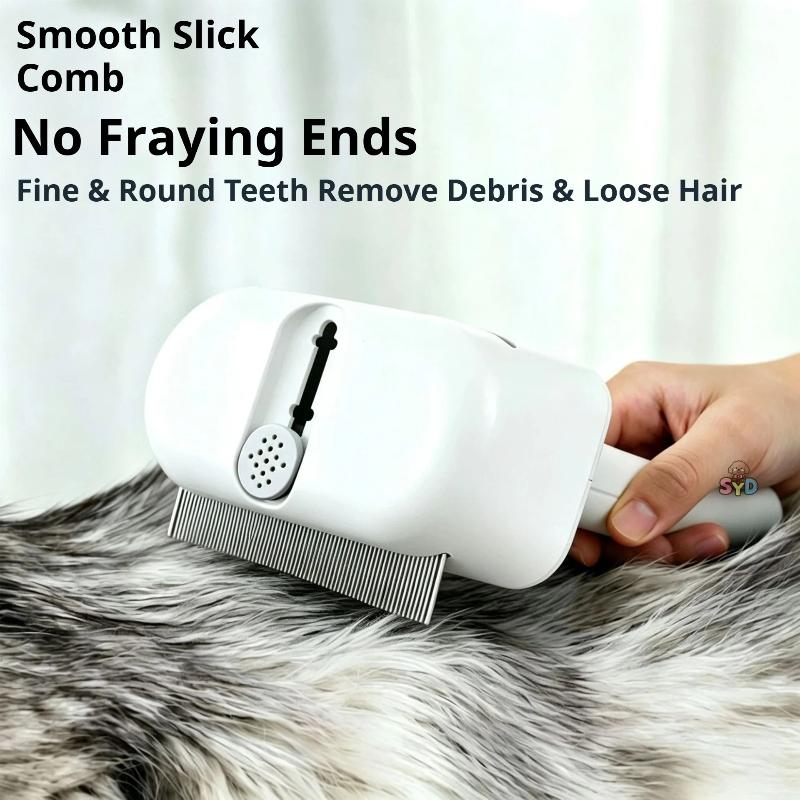 3 In 1 Pet Hair Remover Comb Safe Skin Friendly Grooming Tool For Long Short Haired Cats Dogs Deshedding Detangling Brush