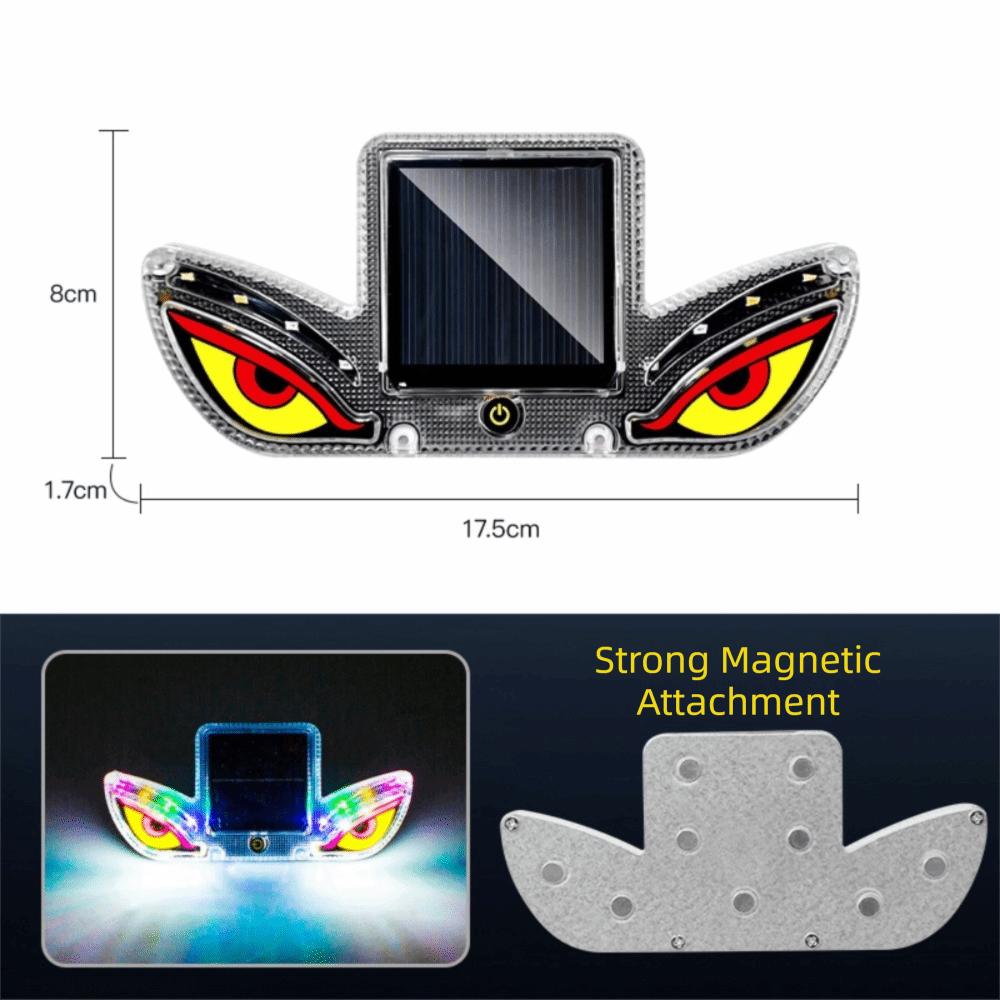 Colorful Solar LED Car Light Wireless Car Warning Light Gifts Vehicle Strobe Light