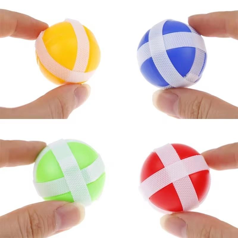 12 PCS Catapult Gun Sticky Ball Throwing Toys Children's Darts Accessories Suction Cup Ball Outdoor Sports Sticky Target Ball