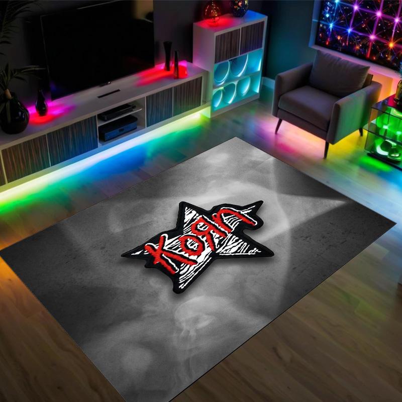 Korn Design Crystal Velvet Carpet Cozy Non?Slip Printed Rug For Bedroom Living Room Entrance