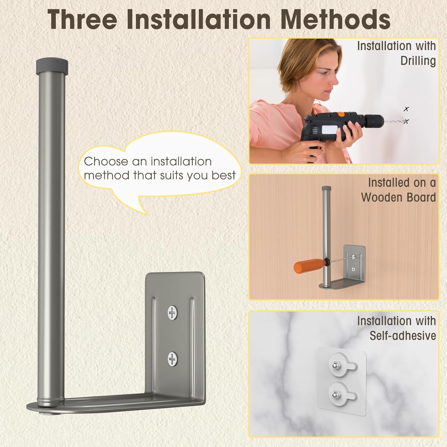 1PC baseball cap rack, stainless steel baseball cap storage box, strong buckle/perforated wall-mounted hat storage rack 1PC