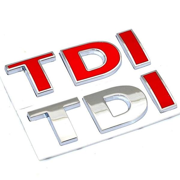Έμβλημα Σήμα 3D TDI Αυτοκόλλητο Στυλ Αυτοκινήτου για POLO Golf 7 Tiguan JETTA PASSAT b5 b6 MK4 MK5 MK6 MK7 αυτοκόλλητο αυτοκινήτου