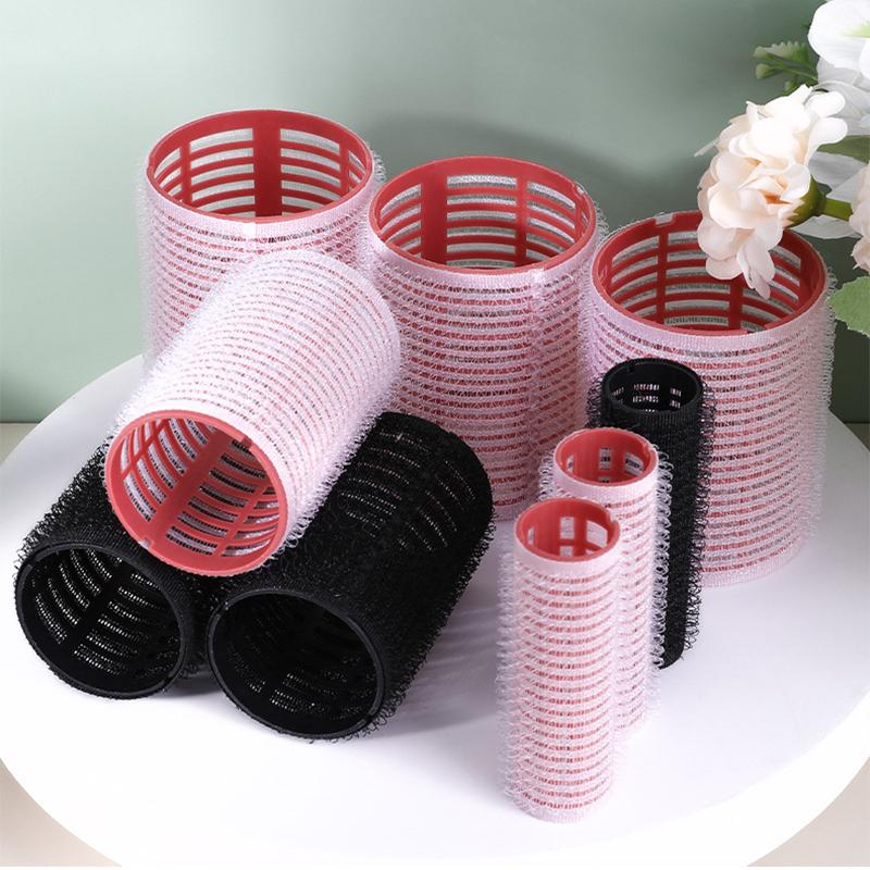 6Pcs Hair Roller Set Self Grip Heatless Hair Curler Different Size No Heat Self-adhesive Curling Hairdressing Styling Tool