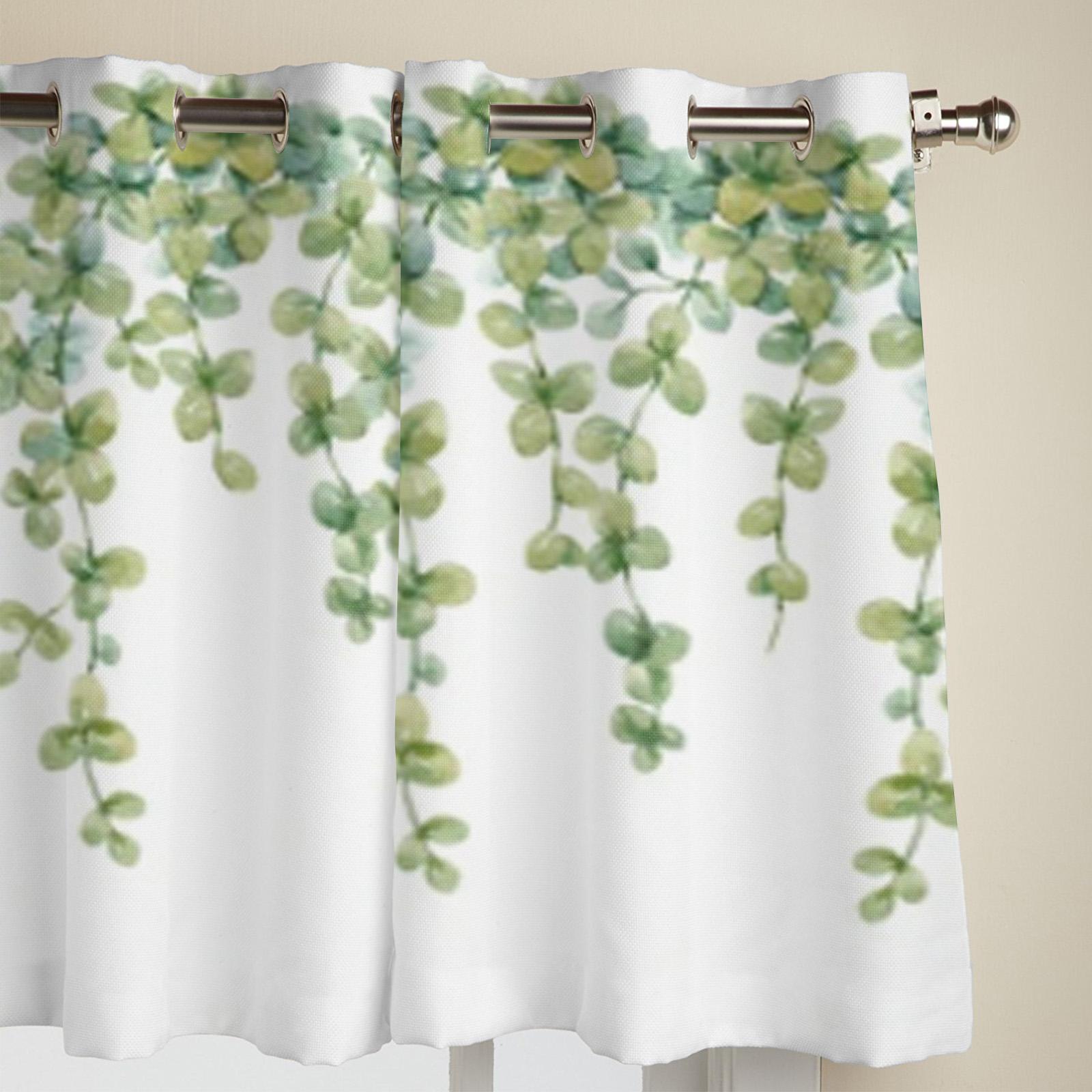 Ручной обращается акварель экзотические цветы джунглей оконные шторы для гостиной кухни — фото 4