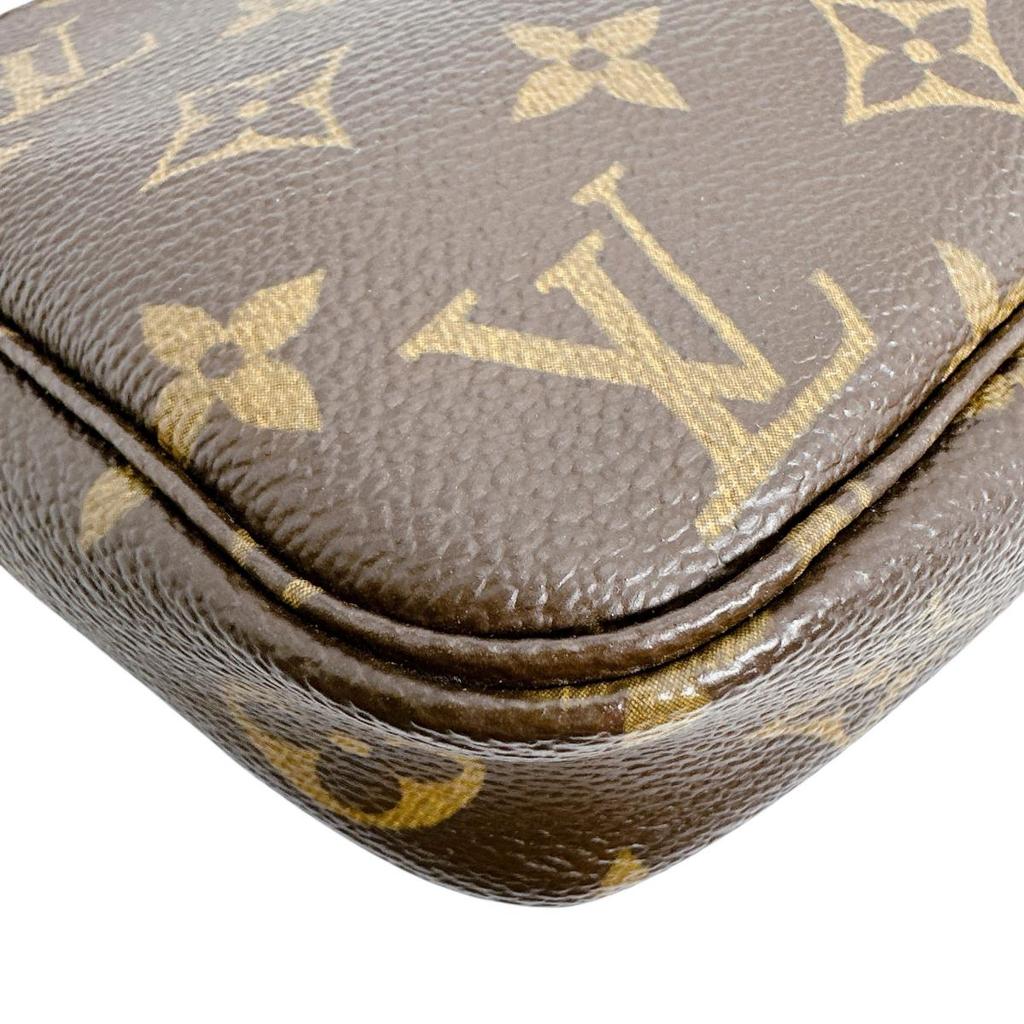 LOUIS VUITTON Monogram Pouch Monogram canvas Brown Women M51980 Used