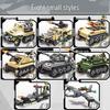Compatible Lego Qman WWII Armored Tank Car Building Blocks Educational Military Toy 4106.