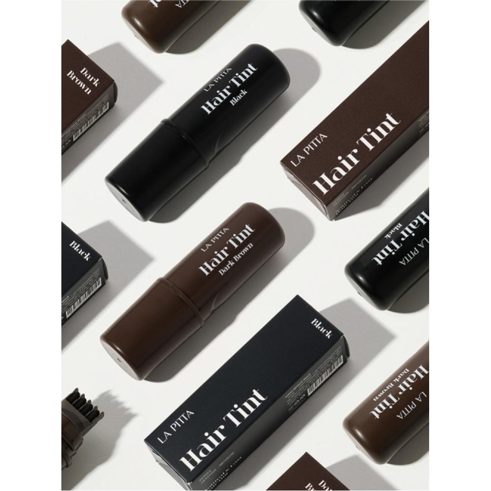 La Pitta 5 Second Thatch Cover Lapita Tattoo Hair Tint No Dye dark brown