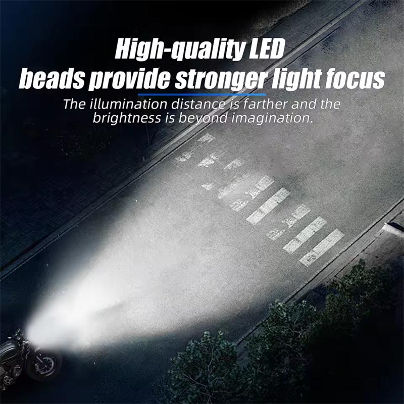 1/2PCS H4 Bi LED Projector Lens Headlight Bulbs Canbus Auto Fog Lamp H4 White High Low Beam Light Headlamp For Car Motorcycle 12V 24V