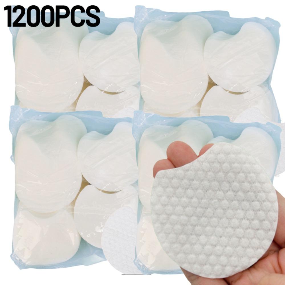 300/600/1200pcs Pearl Pattern Facial Cotton Wipes Notched Design Cleansing Cotton Pad  Travel Use