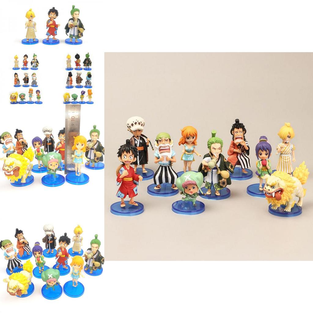 Stunning 10pcs One Piece Wano Country Action Figure Set Featuring Luffy Nami Chopper