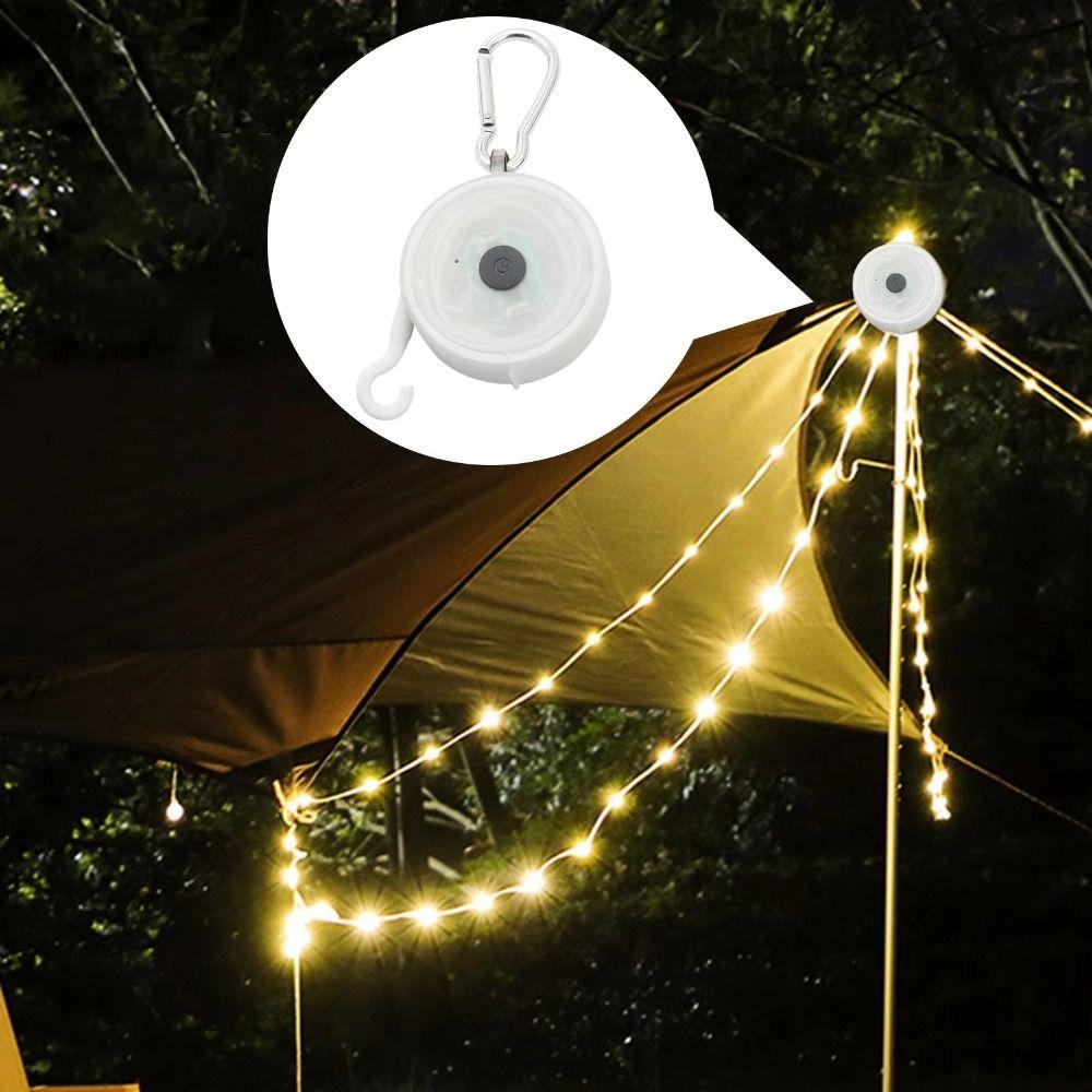 4 Modes Tent String Lights Ambient Light LED Camping String Lights Garden Backyard
