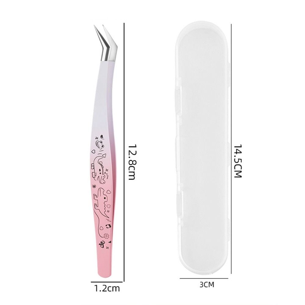 Anti-static False Eyelash Tweezers High Precision Eyelash Curler Extensions Grafting