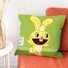 HHappy Tree Friends HTF Cuddles Pillow Case Silky Short Plush With Invisible Zipper Dustproof Sofa Cushion Cover For Home Decor