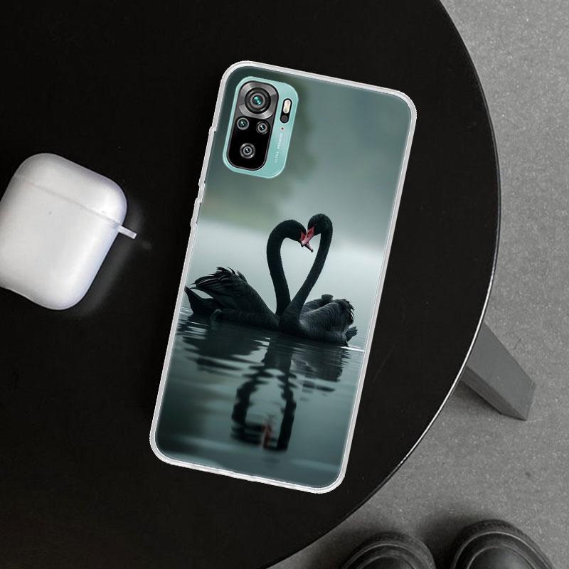 

Black Swan Noble Phone Case Cover for Xiaomi Redmi Note 15 14 13 12 11 Pro Plus 14S 12S 11S 11T 11E 10S 10 Customized Fundas Red Redmi Note 12 4G