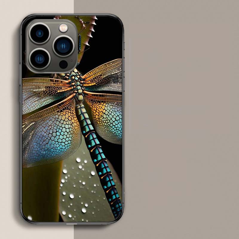 Schöne Libellen-Liebhaber Handyhülle Für Iphone 17 Air 15 Pro 14 Plus 16 Pro Max 17E 16E 12 13 Mini 11 Hülle Niedliche Fundas