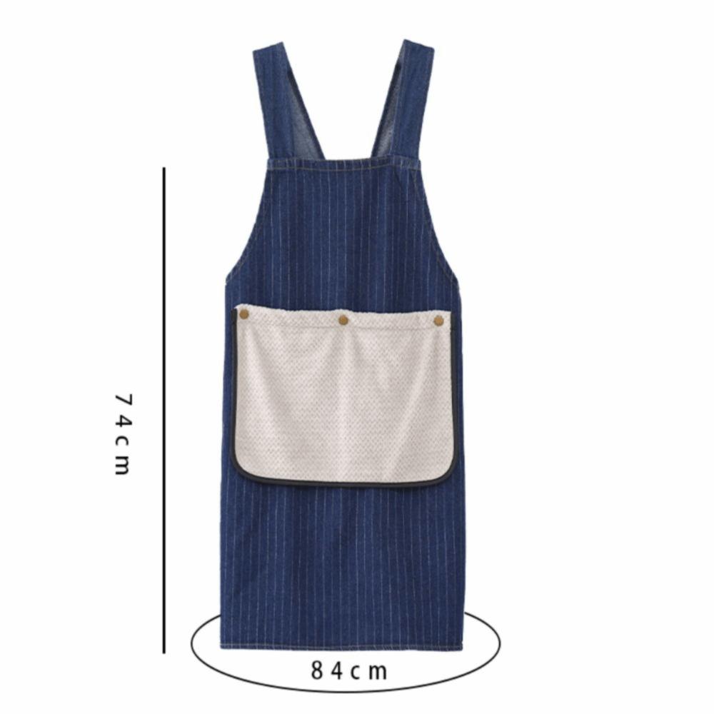 Fashion Cross Strap Style Apron Can Wipe Hands Sleeveless Cooking Baking Bibs Catering Waiter Work Clothes Unisex