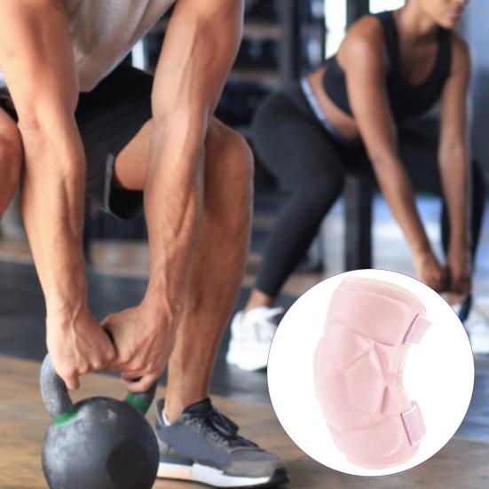 1 Pc Knee Pad for Men Women Anti-slip Collision Avoidance Knee Sleeve with Thick Sponge Exercise Protective Knee Pad for Football Volleyball