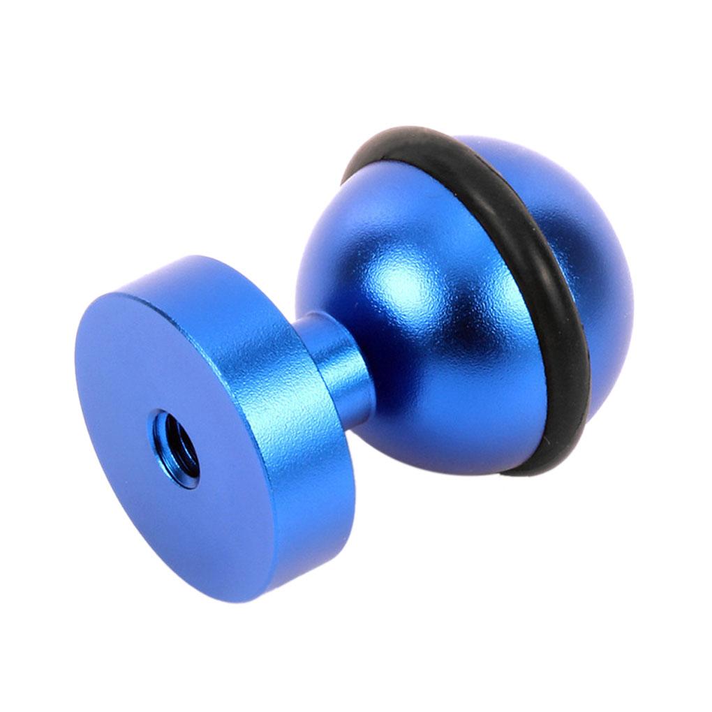 

Шаровой адаптер для Gopro из алюминиевого сплава, 1/4 дюйма, винтовой шаровой адаптер, адаптер для экшн-камеры, адаптер для крепления фонаря для дайвинга синий