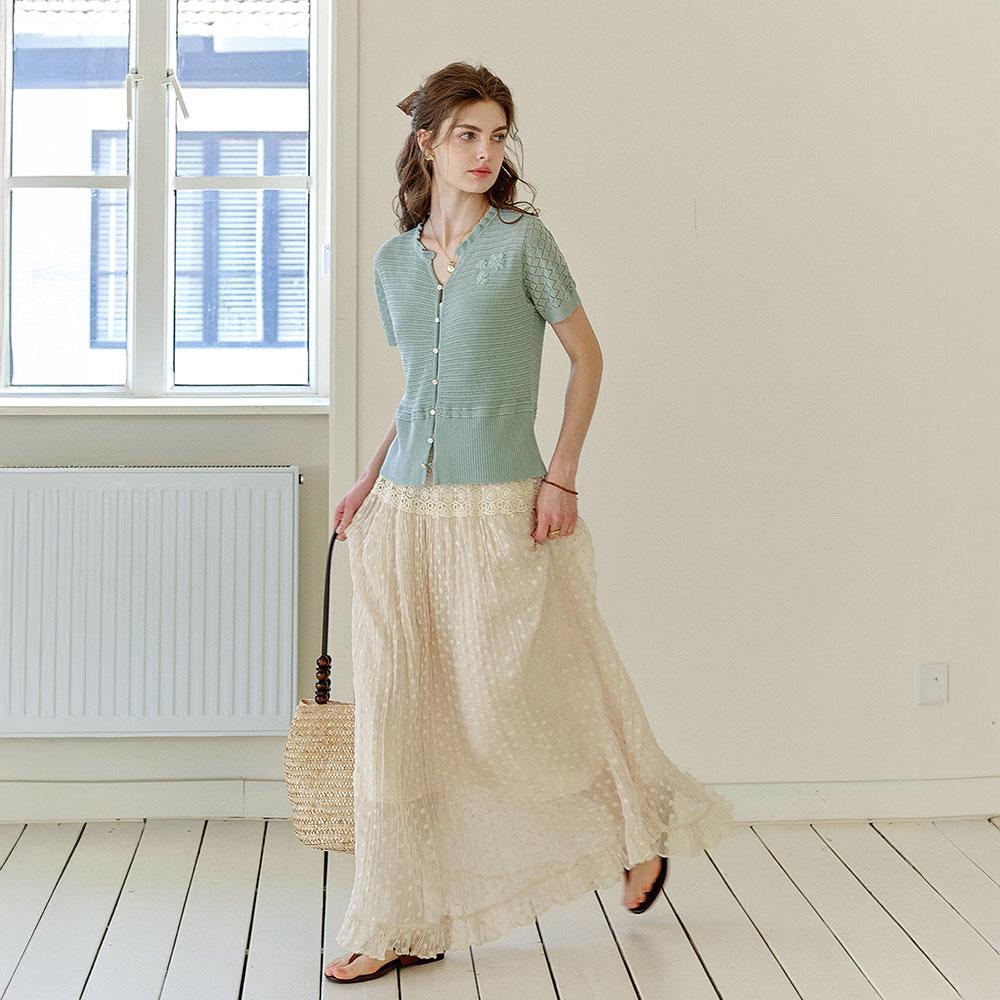 Simpeulleteulo Sr_Thin Tulle Lace Skirt