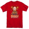 Garfield Boo! T-shirt Mens Licensed Halloween Jim Davis Comics Tee Red