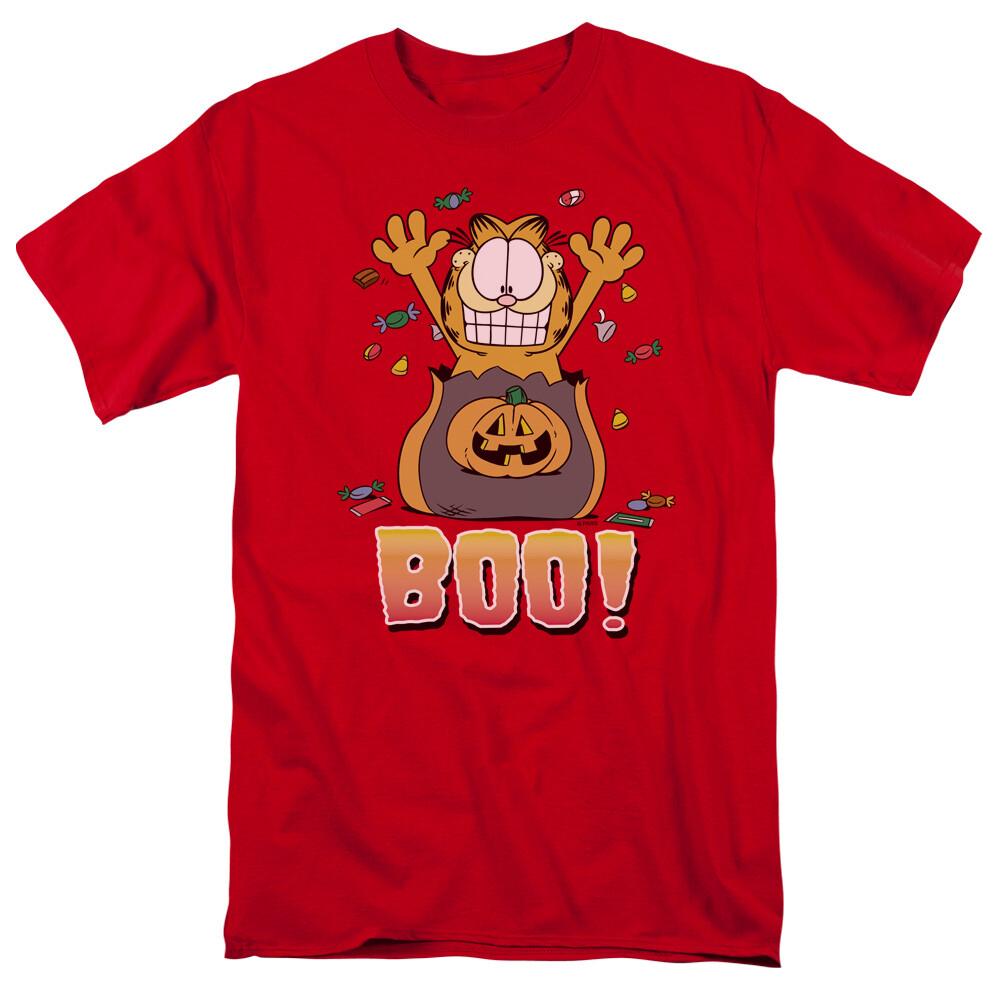 

26 Garfield Boo! T Shirt Mens Licensed Halloween Jim Davis Comics Tee Red Unisex T-Shirt M