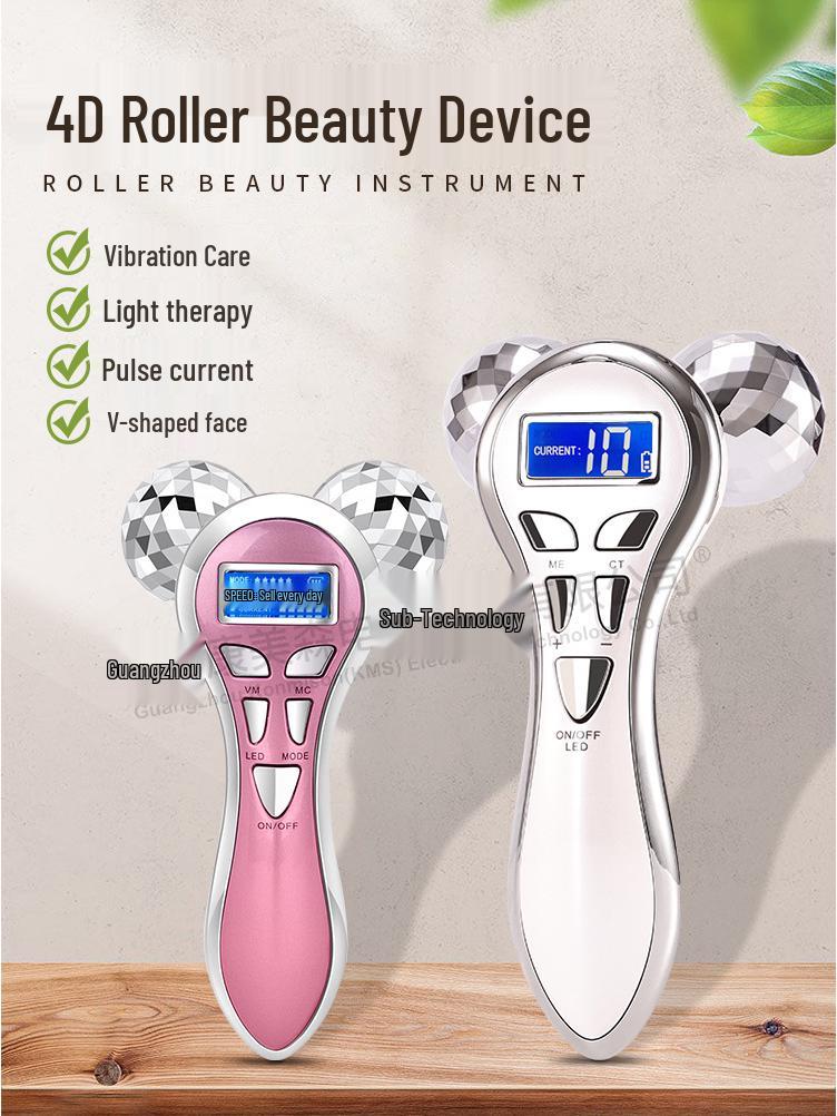 Electric 3D Microcurrent Facial Roller for Skin Tightening