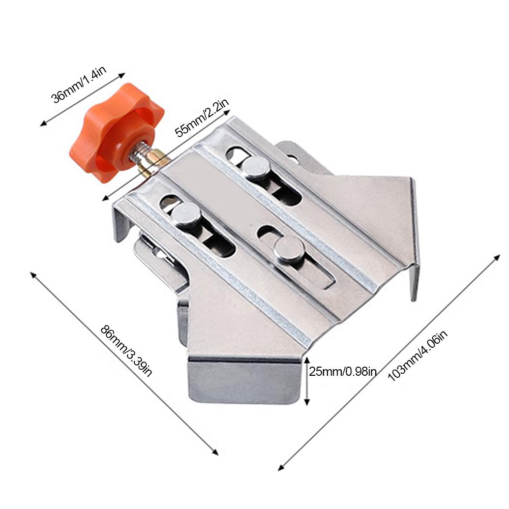 1-4pcs 90° Right Angle Clamp Stainless Steel Carpenter Quick Positioning Clamp Woodworking Tools Locator Fixed Frame Clamp Clips