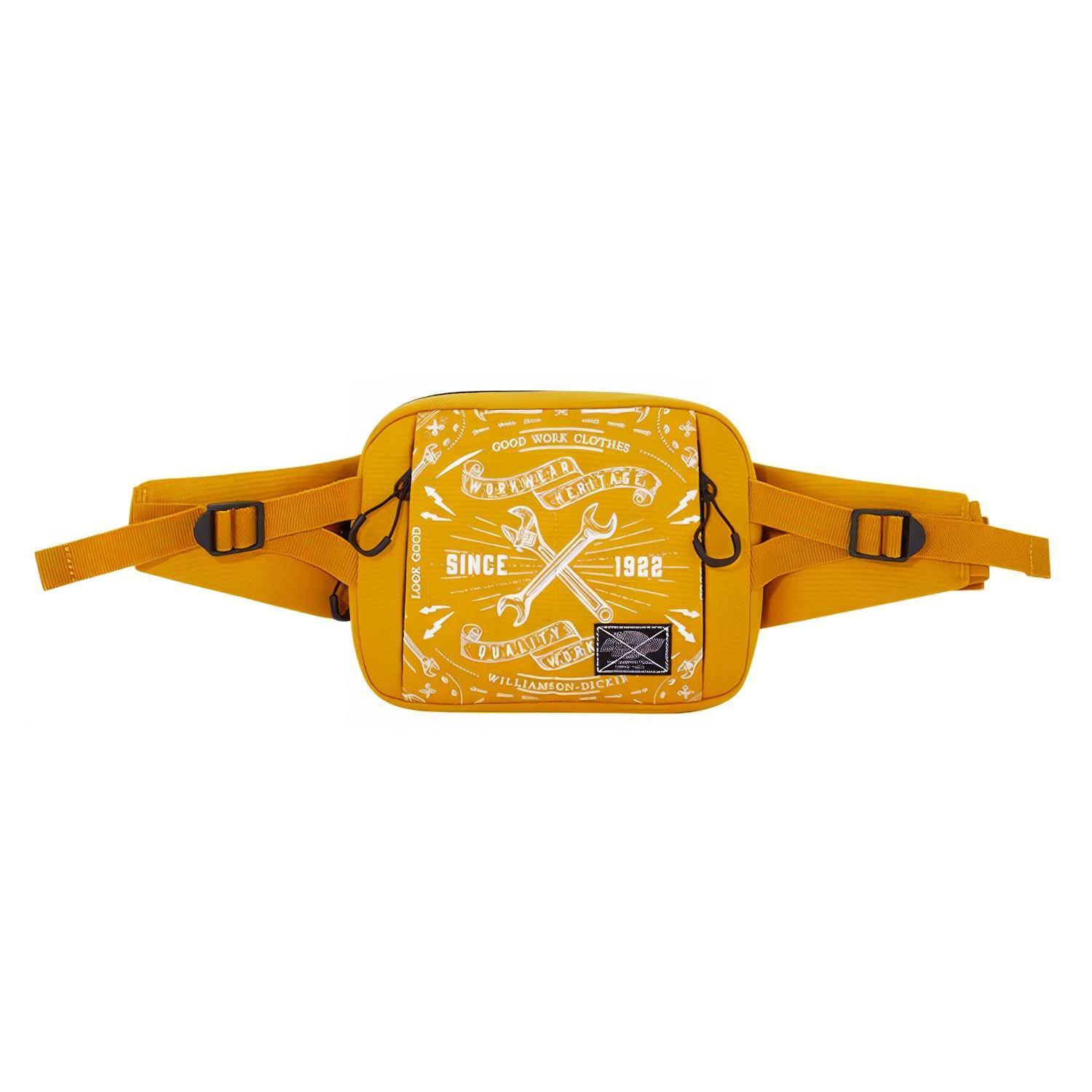

New Dickies Polyester Waist Bag Chest Bag Regular Unisex Orange DK009614YLX 20.1*5.1*15.0CM